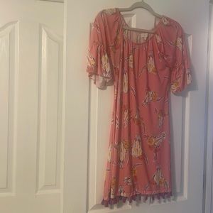 Women’s Simply Southern Dress cow skull size small